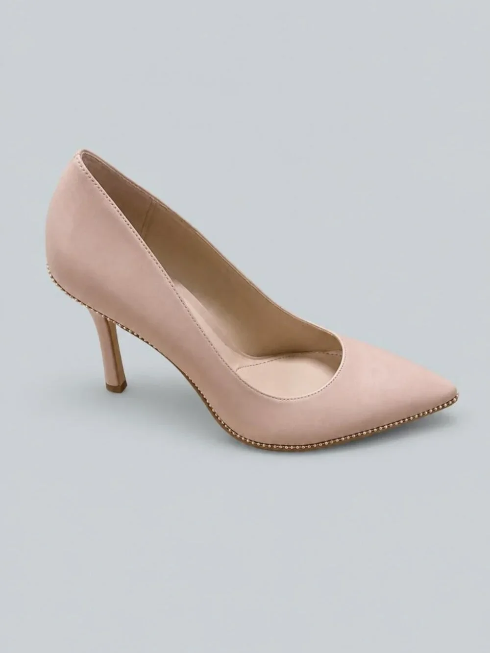 Samantha Leather Pumps - Pale Blush